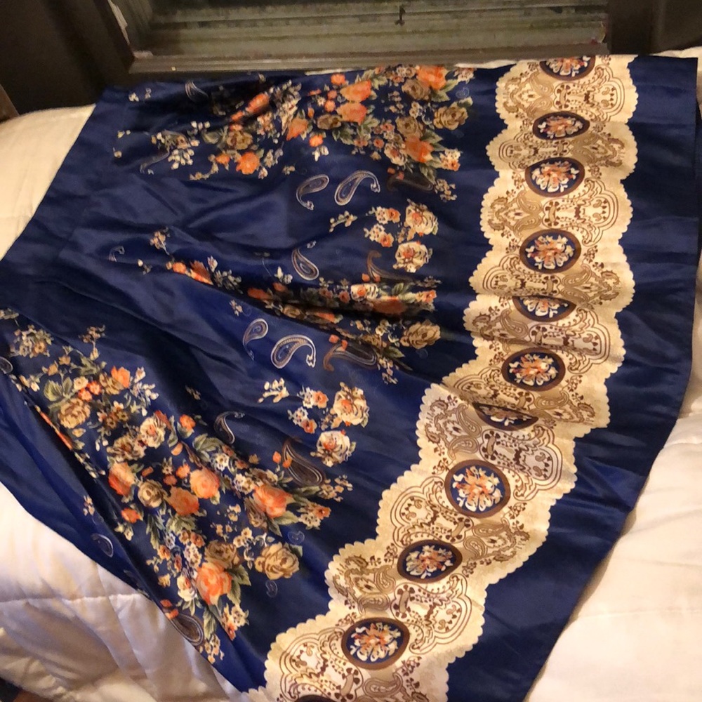 Knee length floral skirt